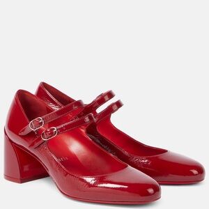 Never worn - Christian Louboutin Miss Jane red pumps, size EU35